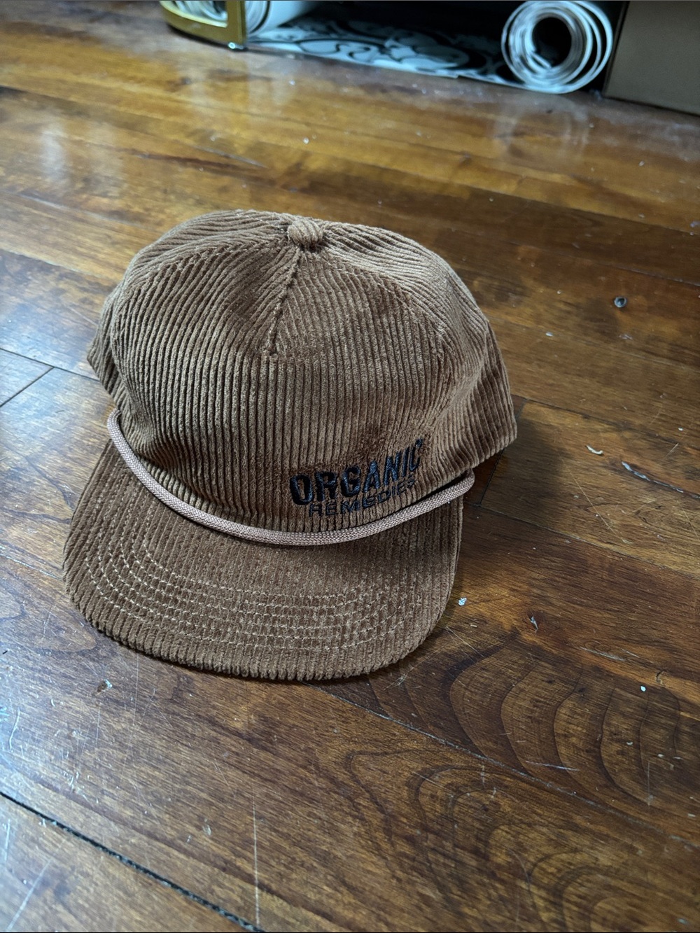 Organic Remedies Corduroy Cap in Brown-NWT